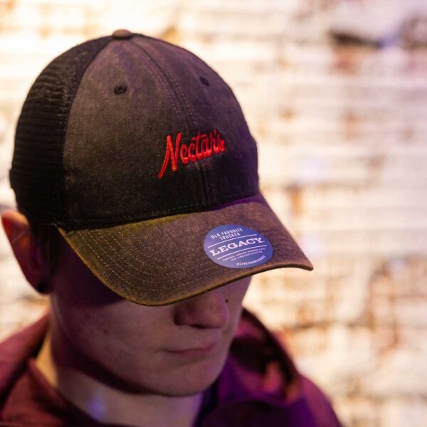 hat with embroidered Nectar's logo
